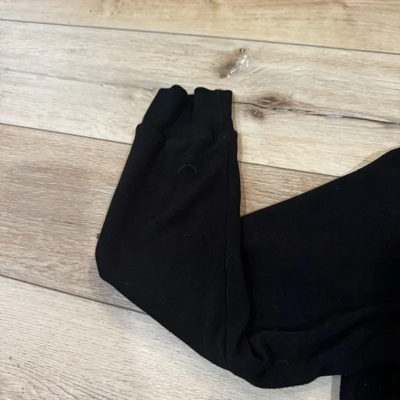 Zeagoo black long sleeved zip up hoodie with drawstrings, front pockets, XXL. - Picture 4 of 10